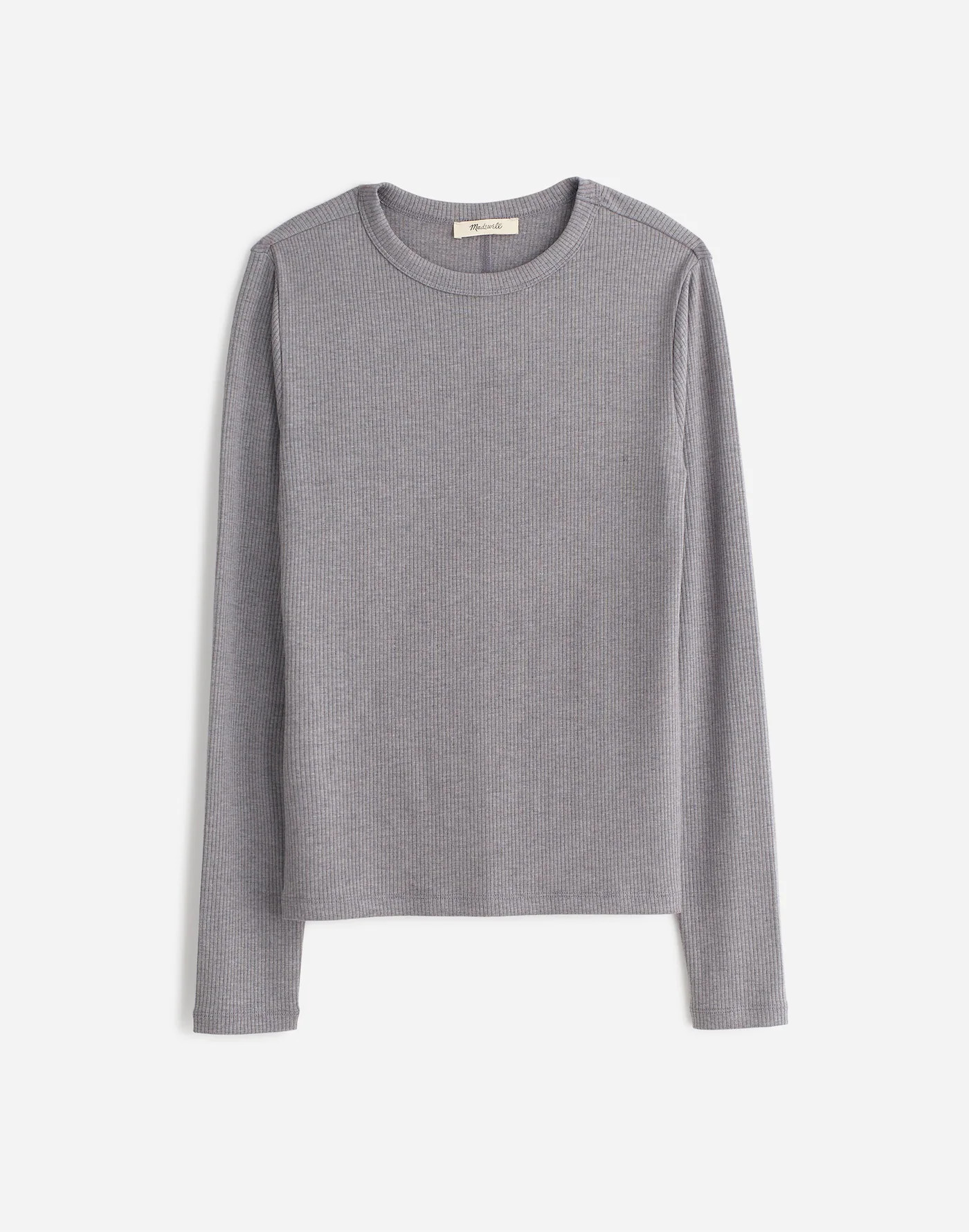 Drapey Rib Long-Sleeve Tee | Madewell | Madewell