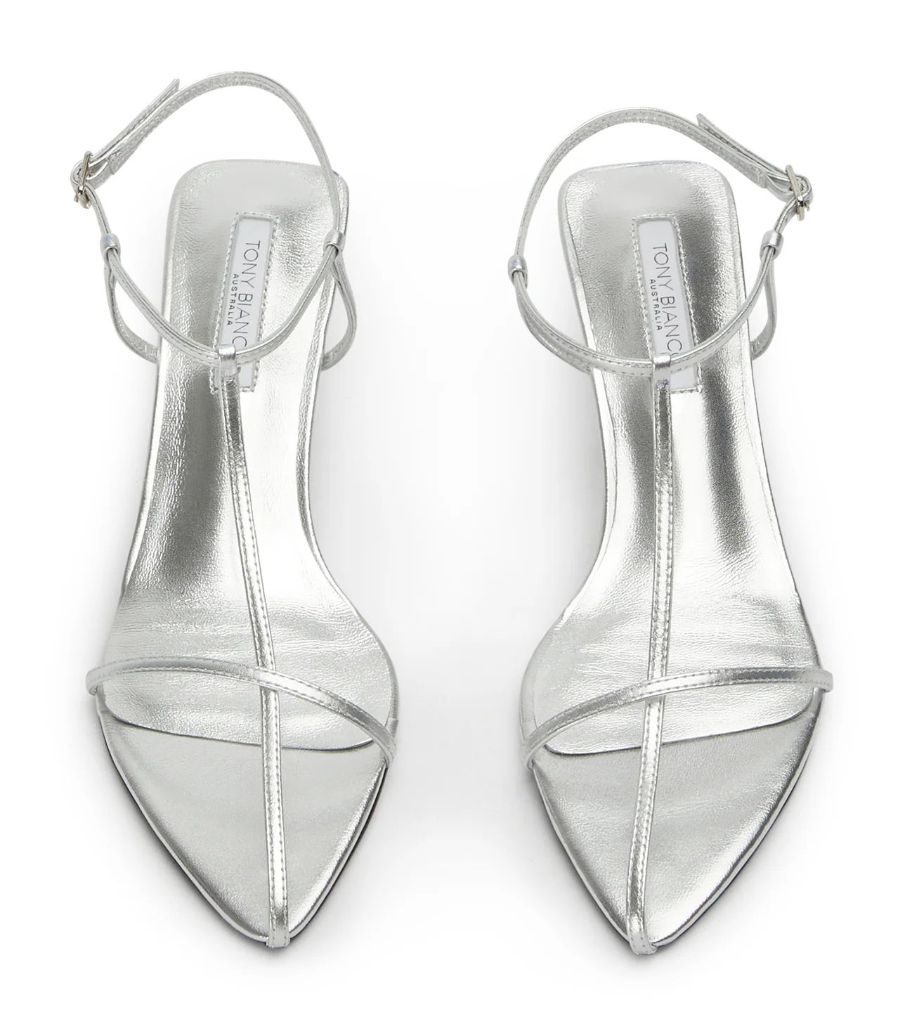 Fast Silver Nappa Metallic Heels | Tony Bianco (Australia & New Zealand)