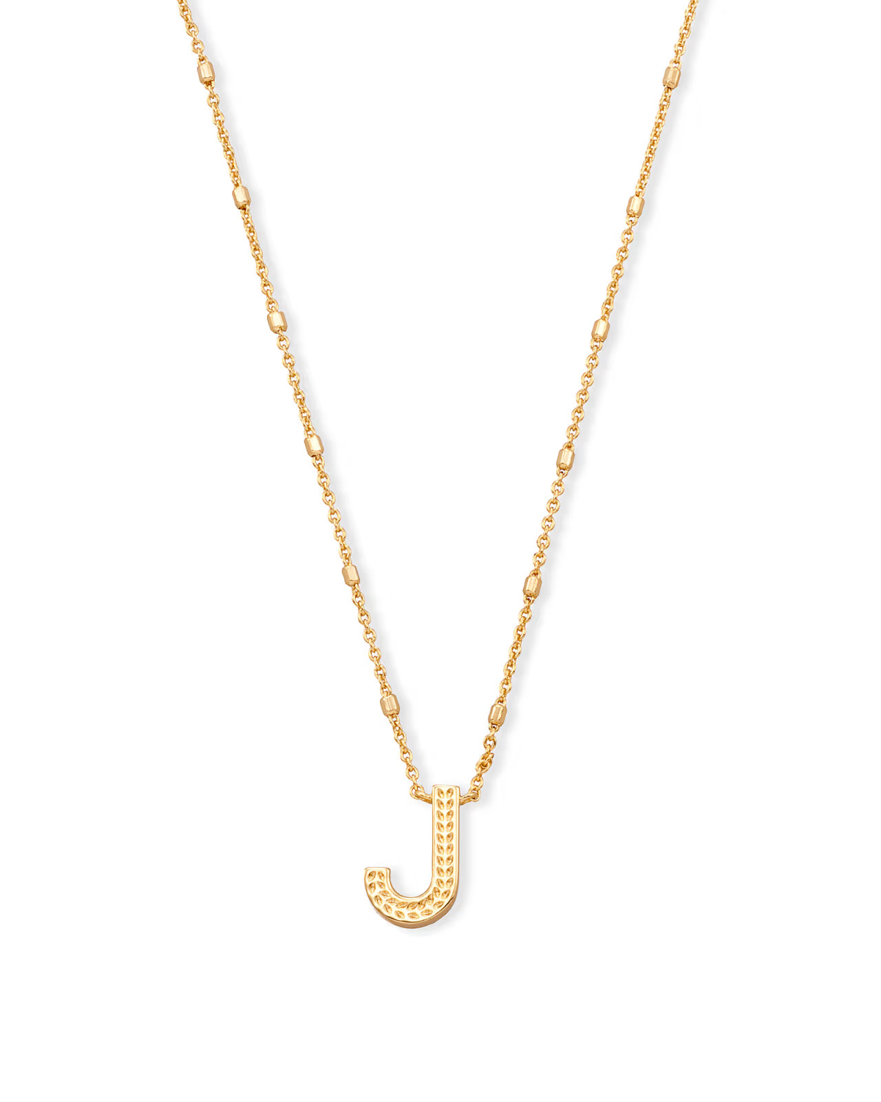 Letter J Pendant Necklace in Gold | Kendra Scott