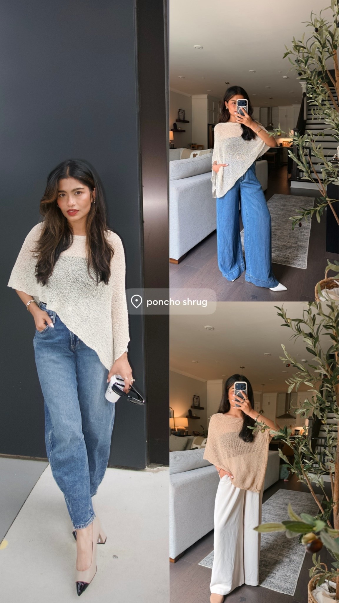 Petite mom elevated casual outfit

Long Pants: Wearing UK size 8 petite (which is roughly like a size 2 US) 

Beige/cream trousers: wearing XS Short 

Barrel jeans: 25 Short 

Wearing small in shrug/poncho

#LTKootd #LTKPetite #LTKmomlife