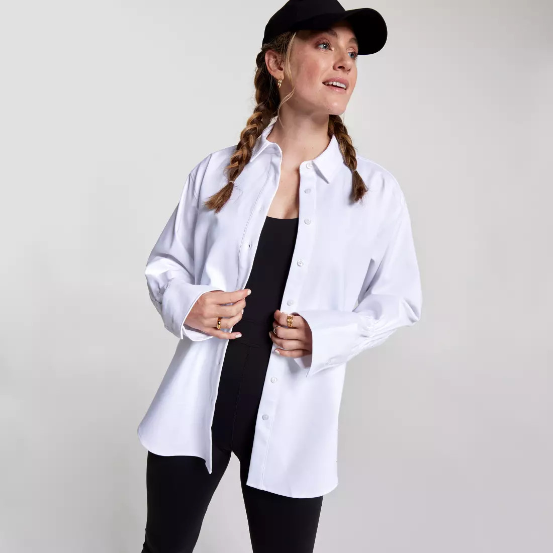 CALIA Women's Cinched Sleeve Button Down Shirt | Dick's Sporting Goods | Dick's Sporting Goods