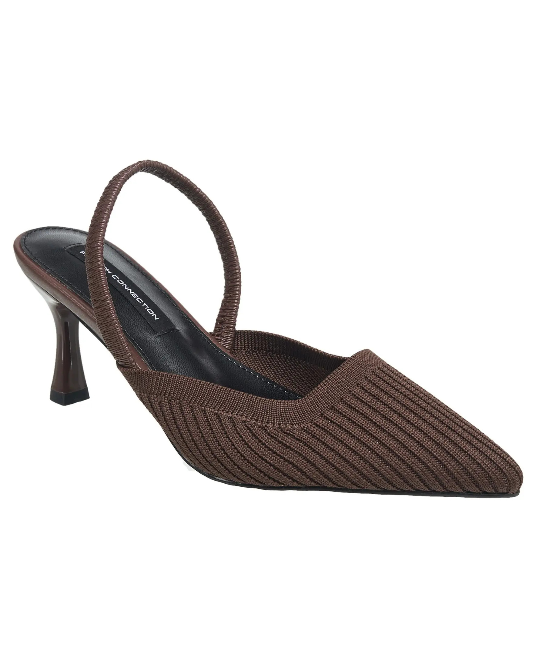 French Connection Bobo Slingback Kitten Heel in Brown at Nordstrom, Size 8 | Nordstrom