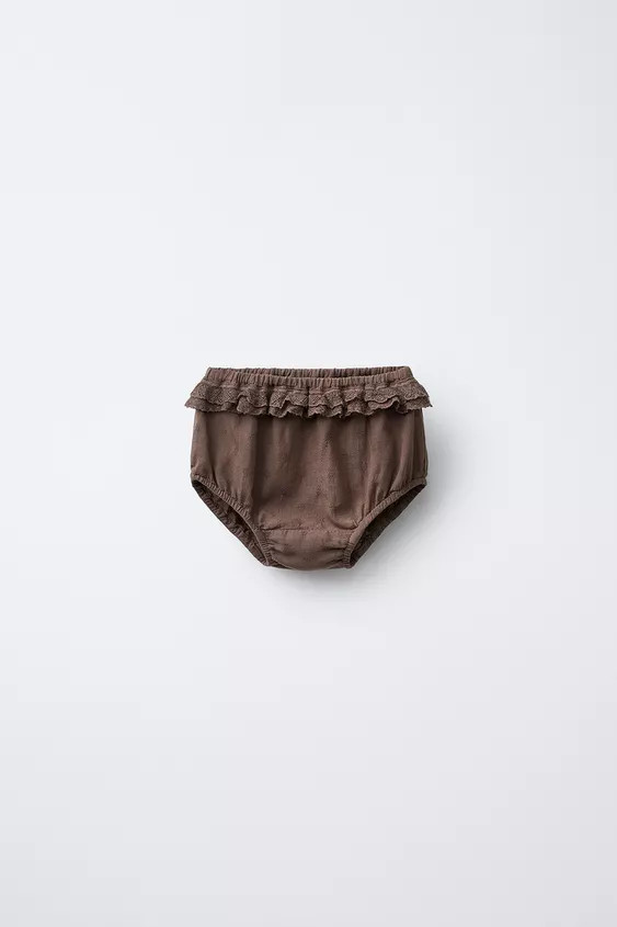 EMBROIDERED LACE PANTIES | Zara US