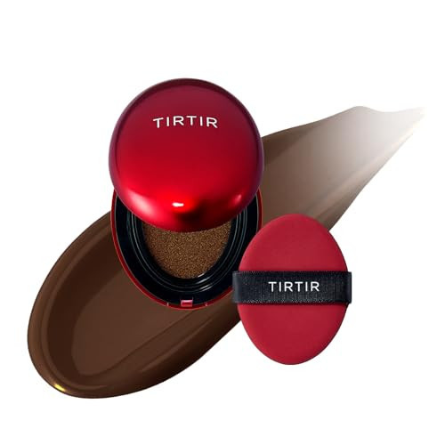[*Mini Size*] TIRTIR Mask Fit Red Cushion Foundation | Full coverage, Weightless, Skin fit, Satin Glow Finish, Korean Makeup BB Foundation, beauty, Tattoo cover up, Buildable (#51N Fudge, 0.15 Fl Oz) | Amazon (US)