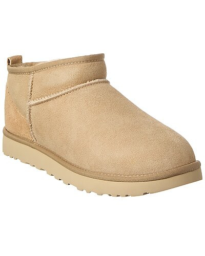 UGG Classic Ultra Mini Suede &amp; Shearling Boot | Gilt & Gilt City