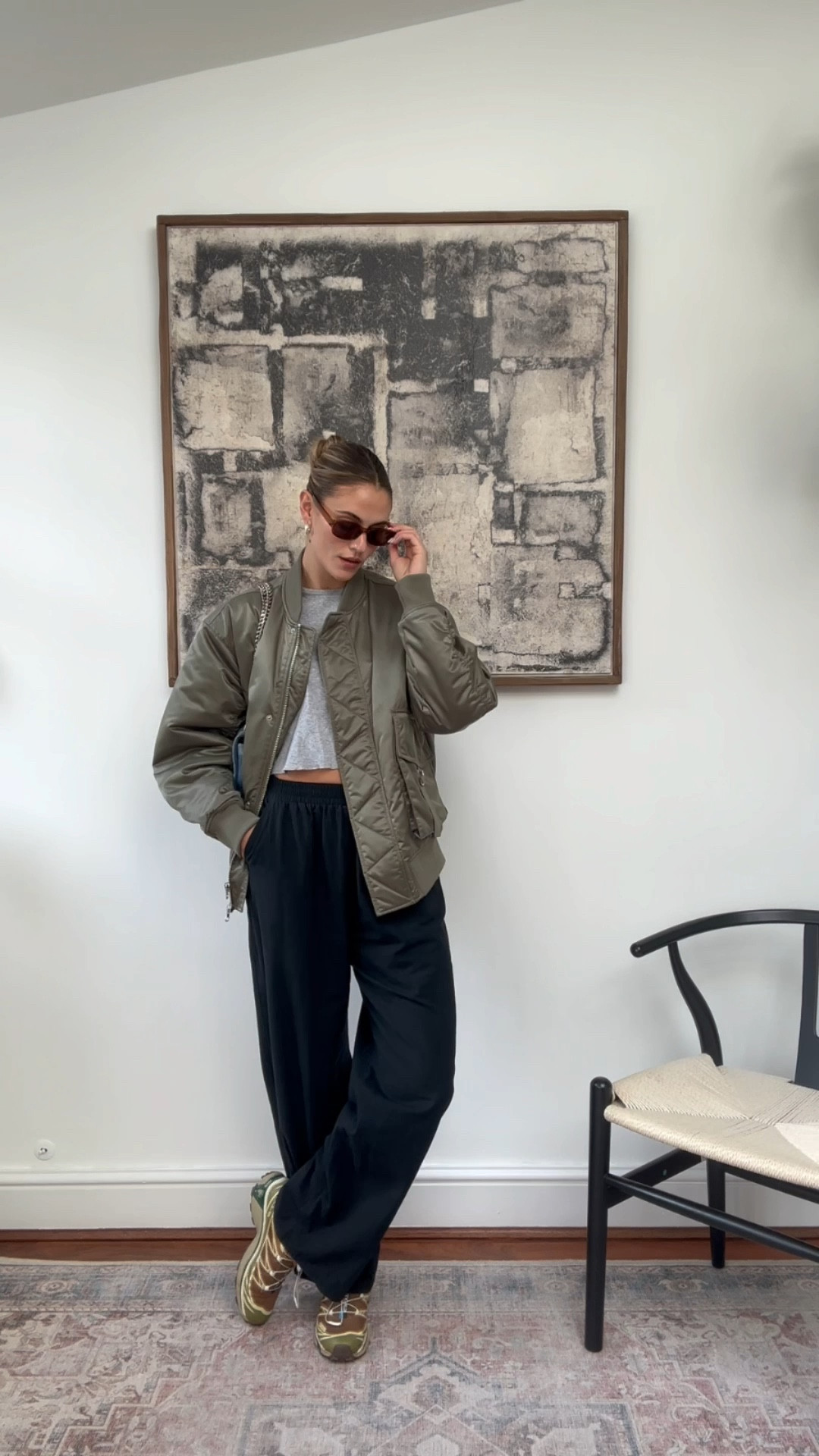 Wearing this bomber jacket on repeat atm! Can’t find the Salomons anywhere :( soz!!! 

#LTKSeasonal #LTKstyletip