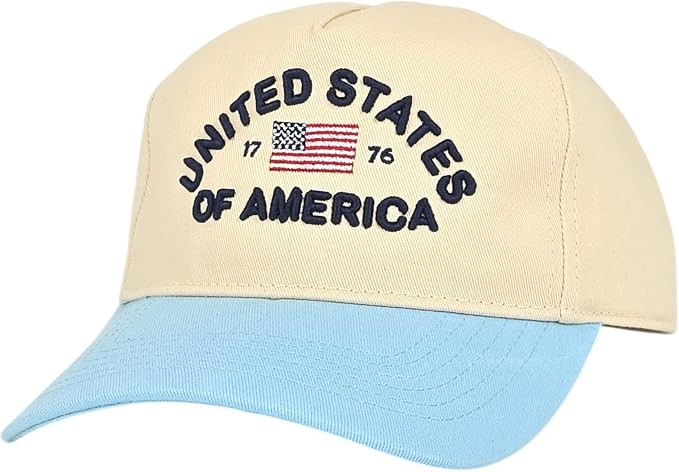 United States of America 1776 Snapback Hat - Cotton Adjustable Baseball Cap Embroidered American ... | Amazon (US)