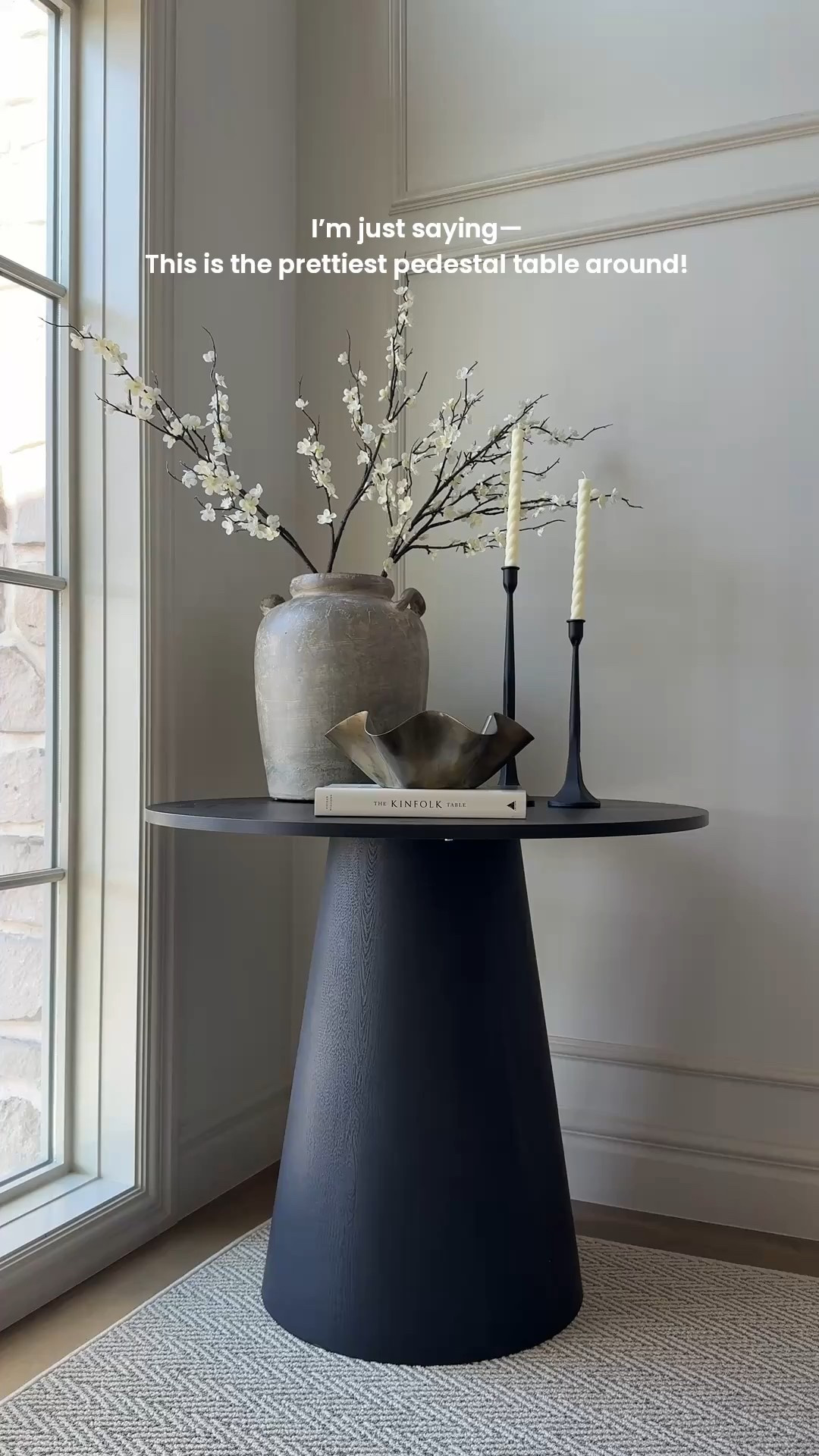 This @wayfair round black pedestal is always one of my most requested pieces for good reason! #ad
It’s got classic shape with modern flair, and a touch of drama. Perfect at my stair landing, but would elevate nearly any open space.

Tagging all of my Wayfair entryway favorites for you!

Have a great day!

Xoxo,
Andrea

#homeinspiration  #homedesignideas #newhomedecor #customhomedesign #interiorstyled #ltkhome  #ltkit #interiordesigninspiration #traditionalhome #livingroomdesign #officedesign #bedroomdesign #wayfairpartner #wayfair#LTKStyleTip

#LTKSaleAlert #LTKHome #LTKSeasonal #LTKHome