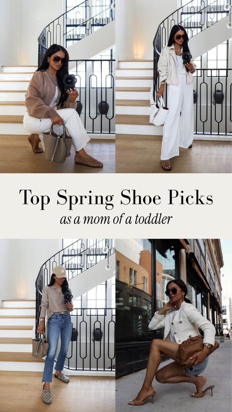 Spring shoe picks for toddler moms and they look so chic. These Amazon H slides give that designer inspired look for less and instantly elevate a simple outfit. Styled with Levi’s white jeans, an Amazon bodysuit under $15, designer inspired sunglasses, and a Zara spring jacket for an easy business casual spring outfit. I also love the jelly flats that are selling out everywhere, mango heels that are the perfect height.

miamiamine amazon mesh flats spring shoes under 30 mino flat look for less levi’s white jeans amazon bodysuit under 15 zara spring jacket business casual spring outfit chic affordable shoes spring outfit ideas designer inspired accessories mom
Outfits 



#LTKOver40 #LTKmomlife #LTKootd