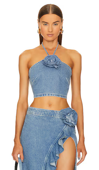 Rosalie Halter Top in Rose Bowl | Revolve Clothing (Global)