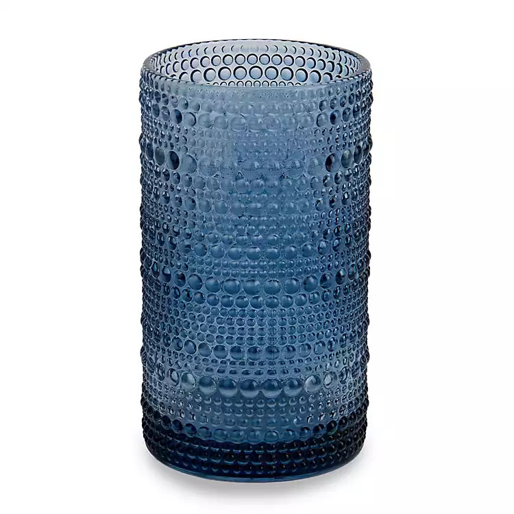 New! Blue Halo Tall Glass Tumbler | Kirklands