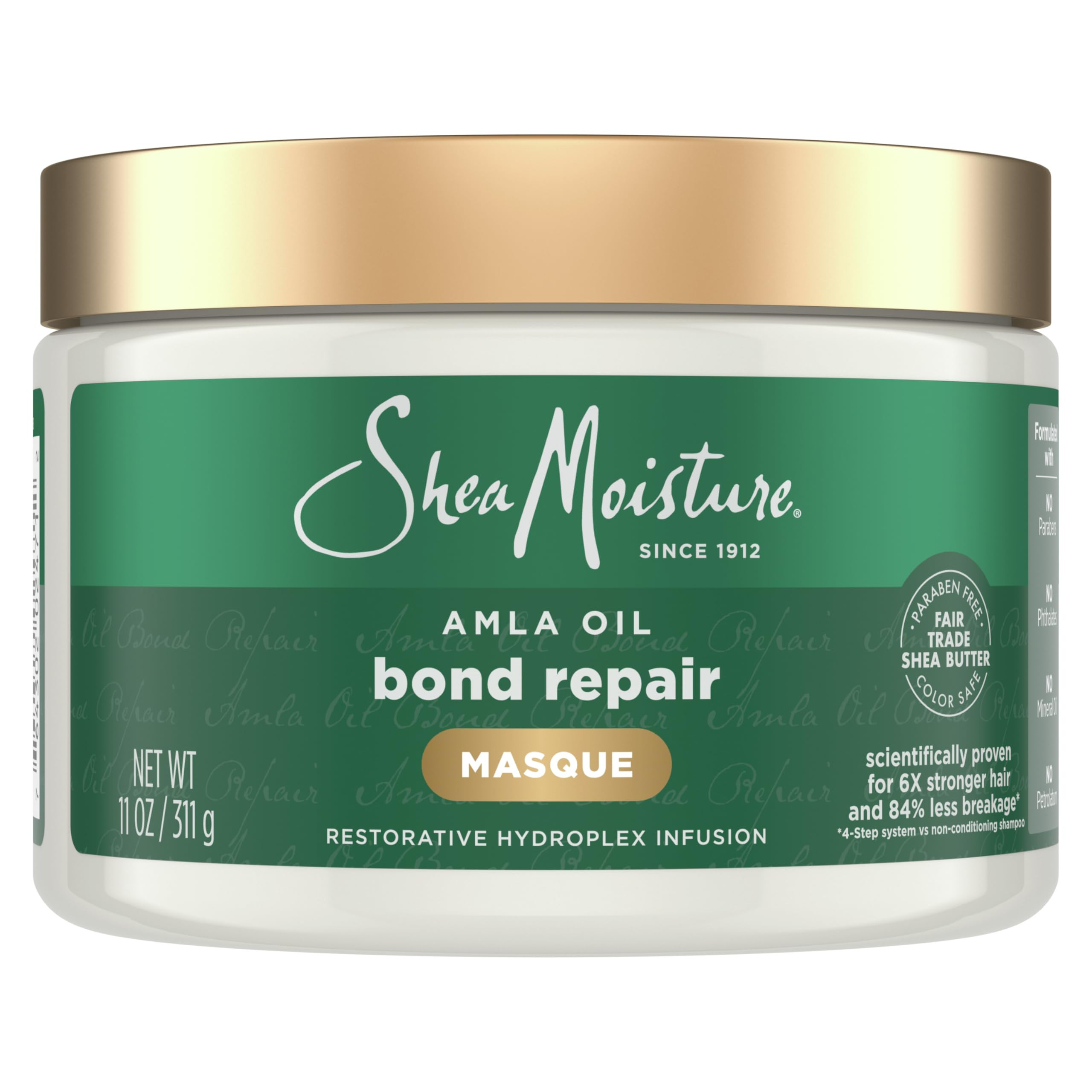 SheaMoisture Bond Repair Masque Amla Oil Deeply Moisturizes and Visibly Repairs Damage with Hydro... | Amazon (US)