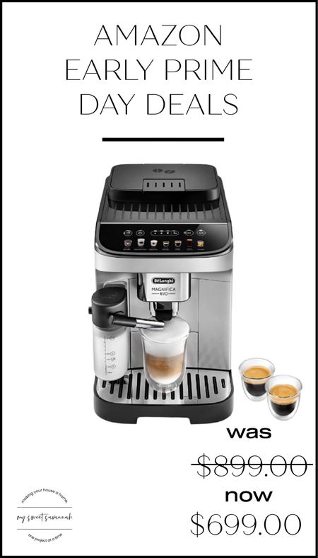 De’Longhi Magnifica Evo LatteCrema System, espresso machine sale. 
Early amazon prime day deal! 

#LTKxPrimeDay #LTKhome #LTKsalealert