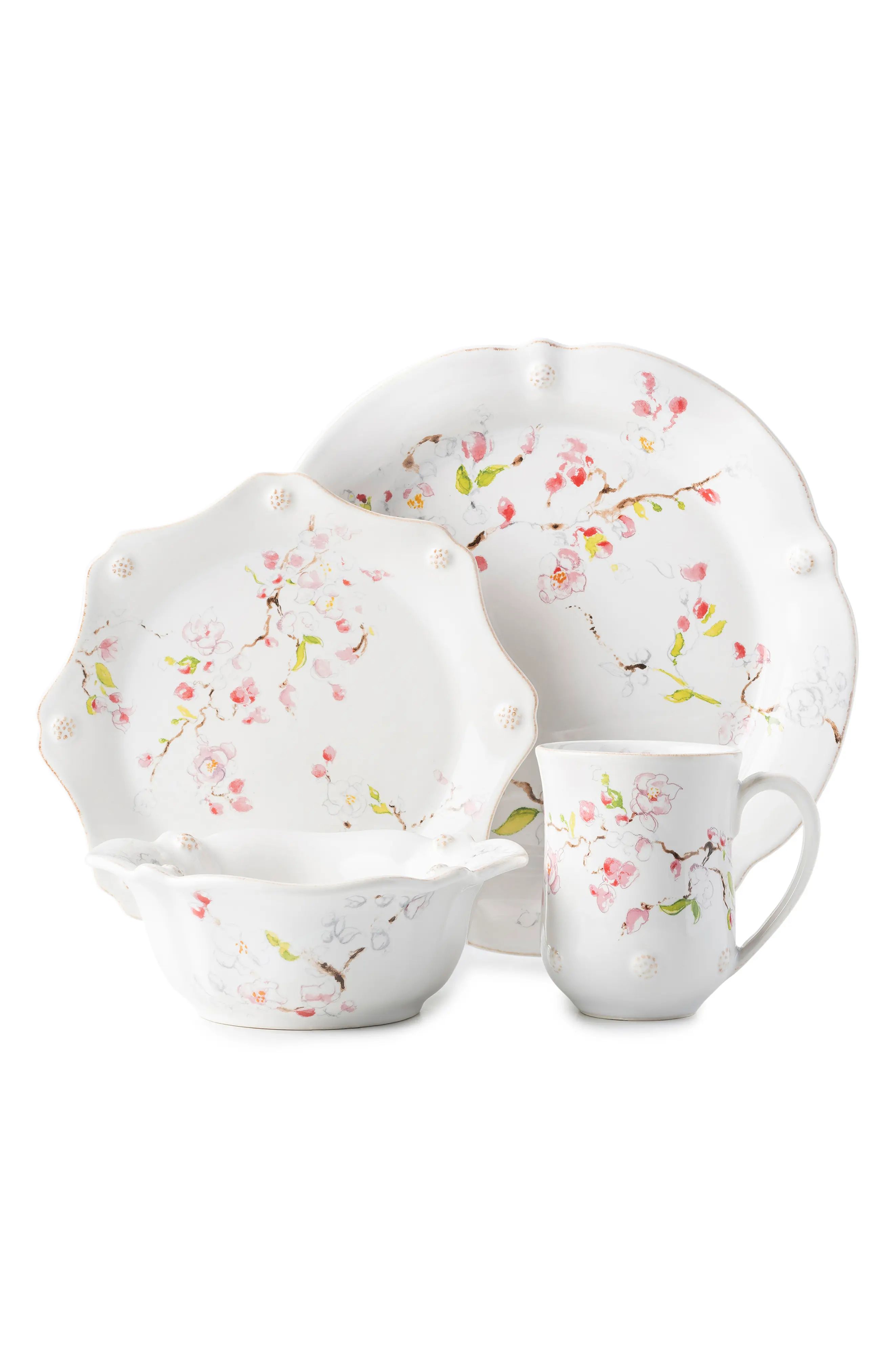Juliska Cherry Blossom 4-Piece Place Setting, Size One Size - White | Nordstrom