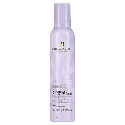 Pureology | Clean Volume Weightless Mousse | All-day Root Lift | For Fine, Color Treated Hair | V... | Amazon (US)