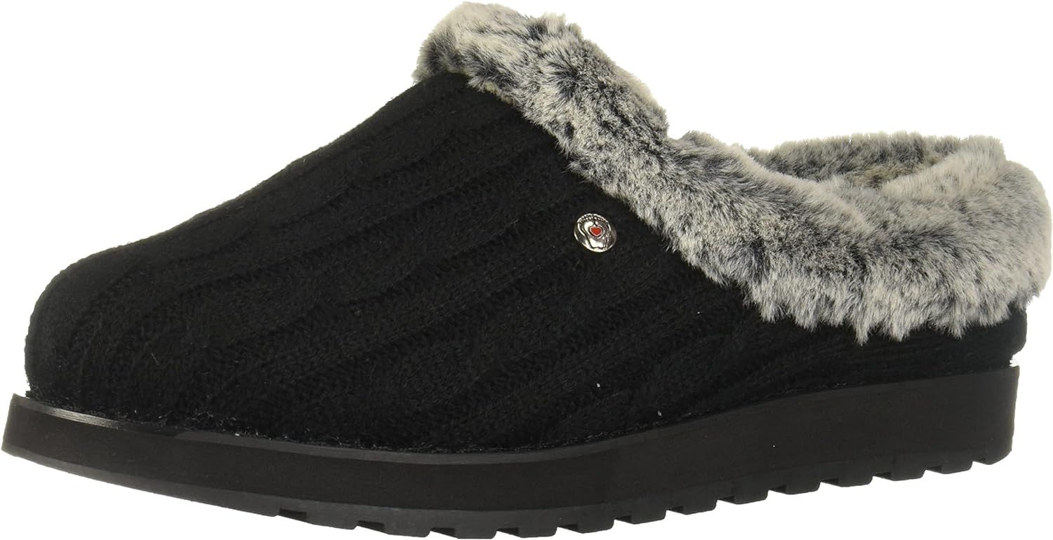 Skechers BOBS Women's Keepsakes - Ice Angel Slipper, Black, 9 M US : Skechers: Amazon.ca: Clothin... | Amazon (CA)