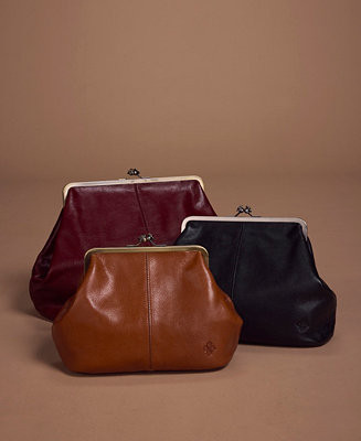 Vivienne Large Suede Kisslock Frame Crossbody Bag | Macy's