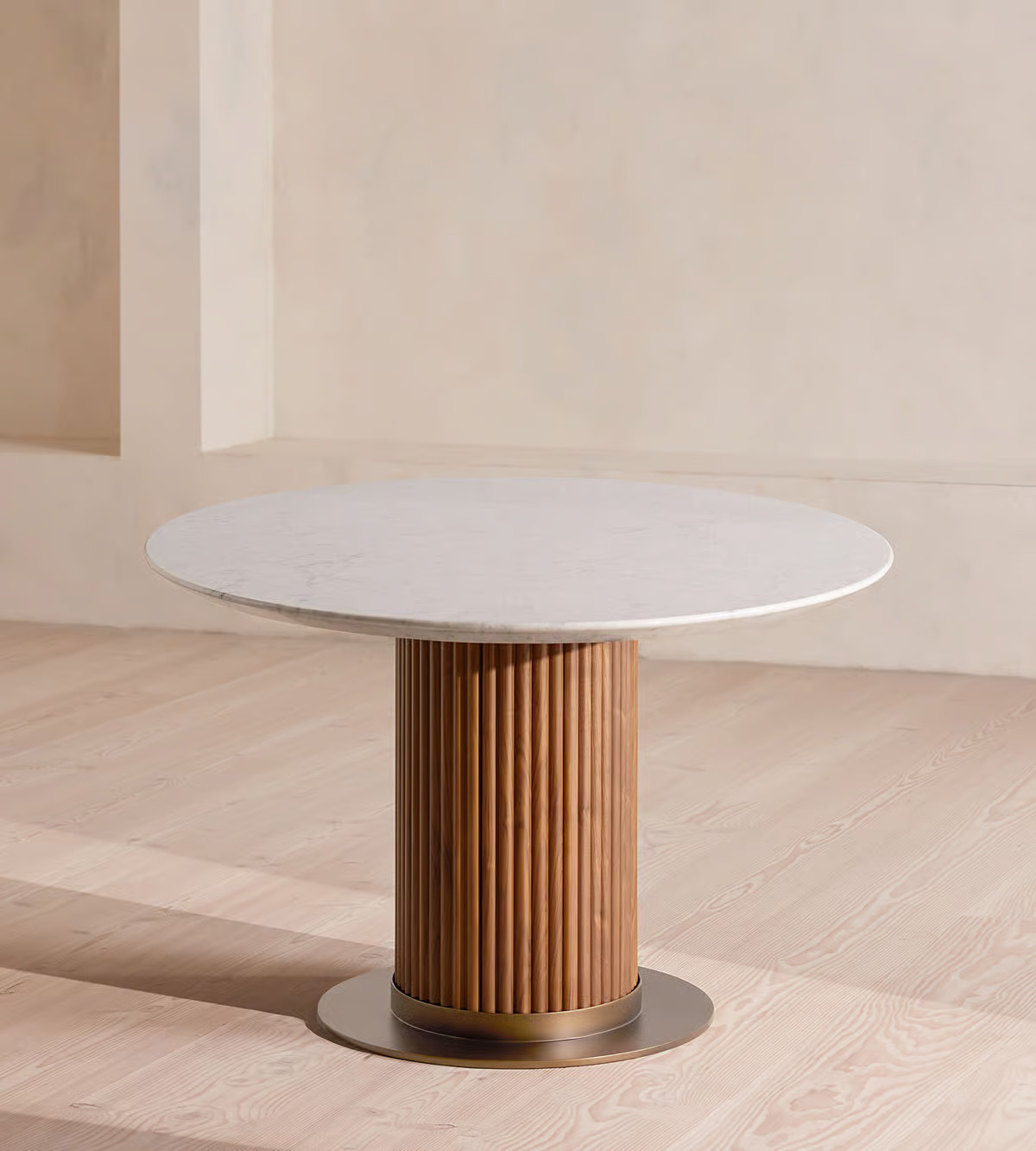 Murcell Oval Dining Table, Carrara Marble - Soho Home | Soho Home Ltd