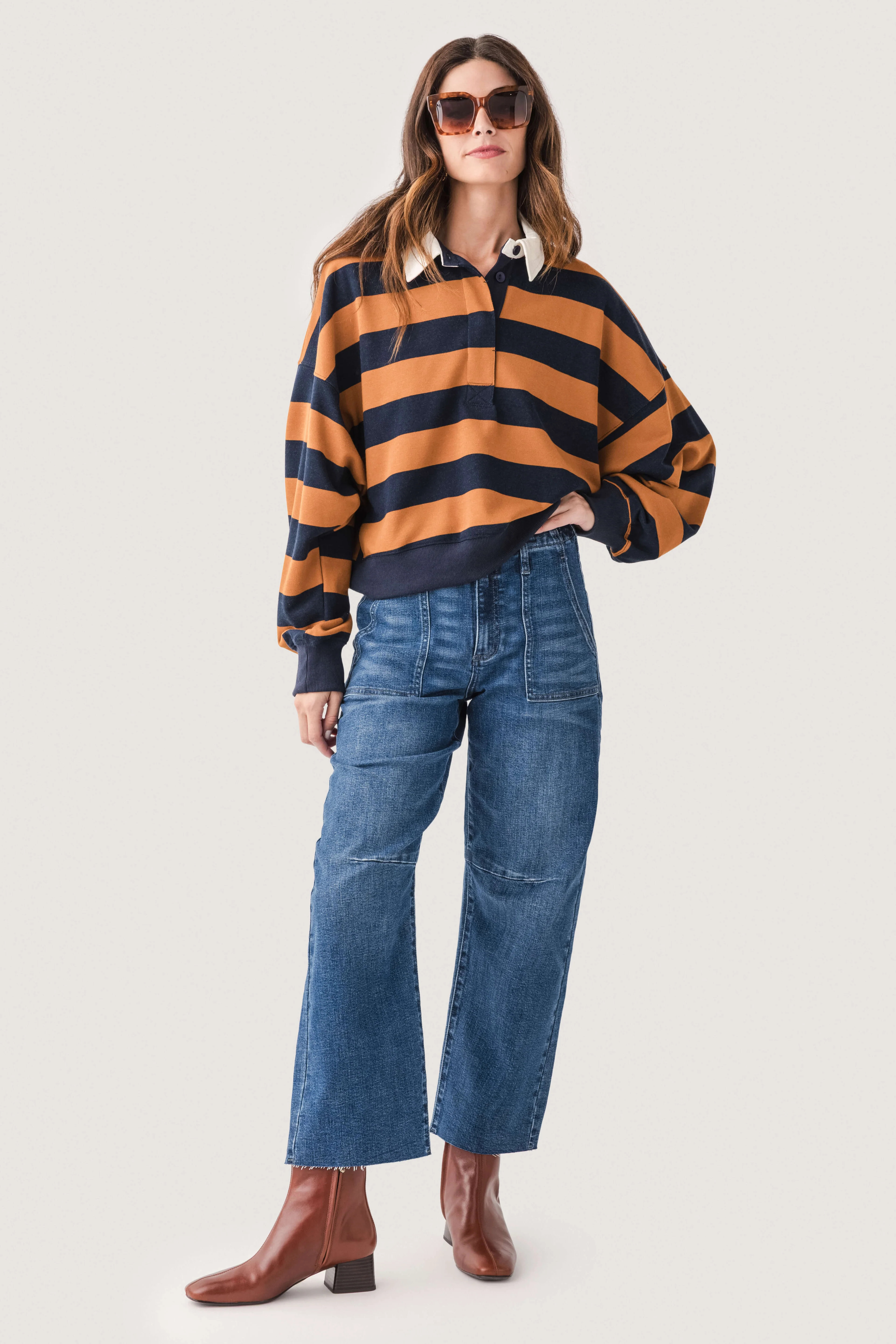 Risen Rowan Utility Pocket Barrel Jeans | Social Threads