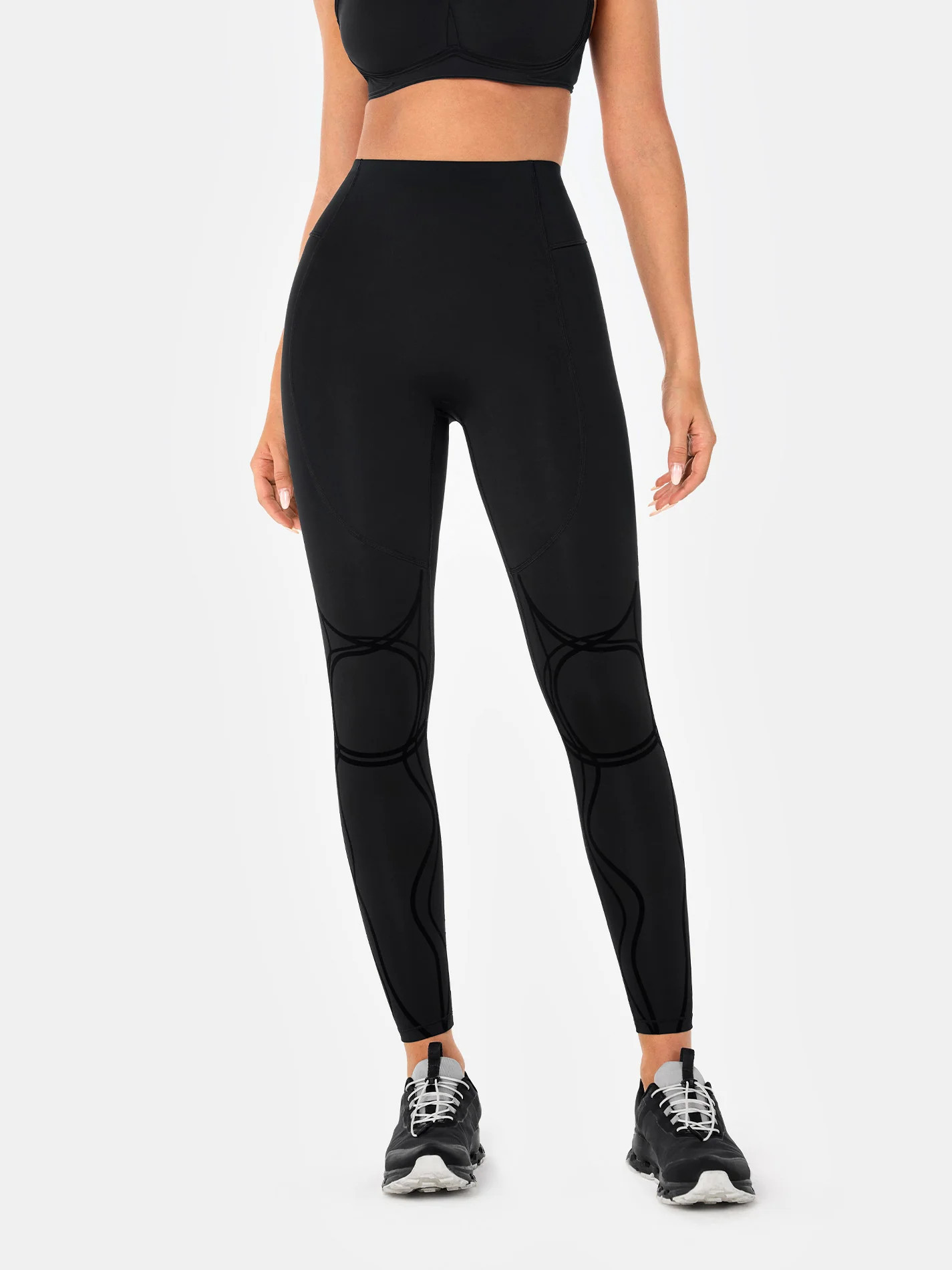 Body Sculpt Two Way Temp Leggings (Reversible Wear) - Black / L | Fanka INT