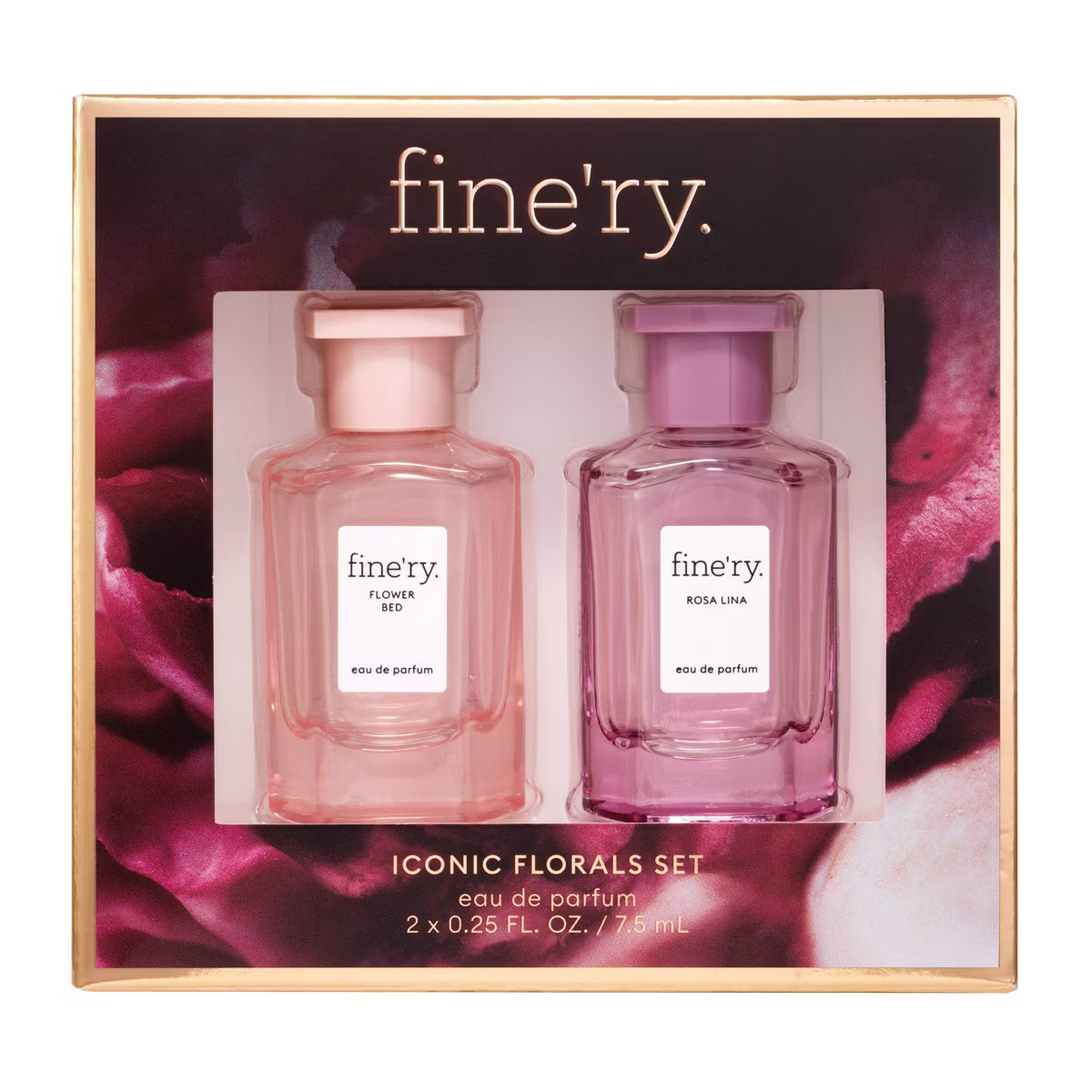 fine'ry. Mini EDP Duo Gift Set - Rosa Lina + Flower Bed - 2pc | Target