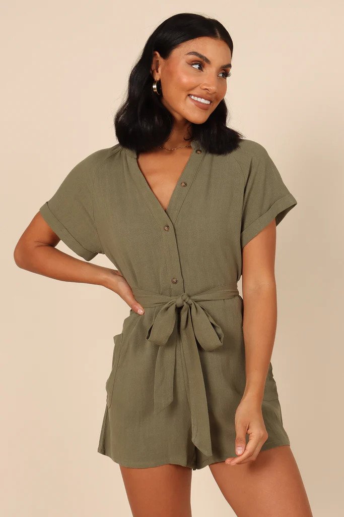 Esra Romper - Olive | Petal & Pup (US)