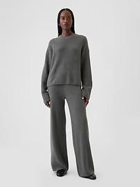 CashSoft Shaker-Stitch Crewneck Sweater | Gap (US)