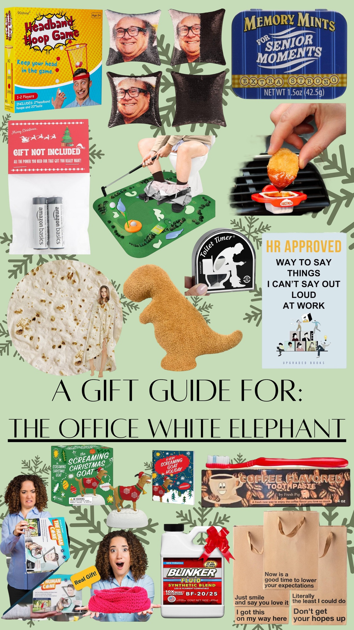 Have that annual office holiday party that you normally shop for last minute? Not sure what gag gift to get that ONE coworker? Heres a few fun ideas that will get a giggle or actually be of use!😂🎁

#LTKHoliday #LTKGiftGuide #LTKCyberWeek