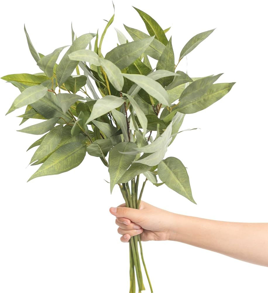 Ling's Moment Artificial Long Eucalyptus Stems, 10PCS Sage Green Slim Eucalyptus Leaves, Filler G... | Amazon (CA)