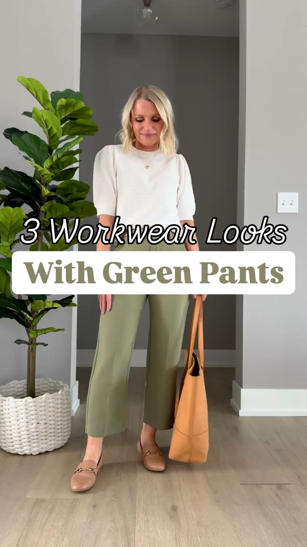 If you are in need of a cute new pair of workwear pants for spring, I’m loving these green pants from @gapfactory! Here are 3 outfit ideas of how to wear them! Pants run slightly big. I’m wearing my
TTS 0/petite

#LTKSeasonal #LTKWorkwear #LTKPetite