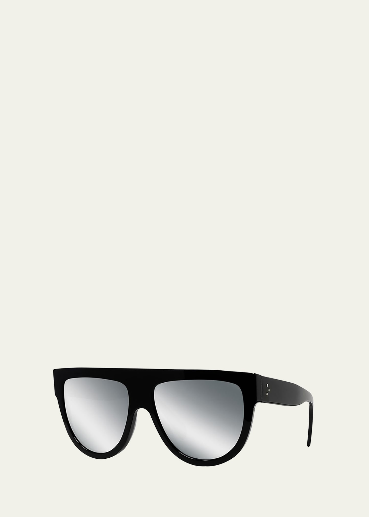 Celine Flattop Gradient Shield Sunglasses, Black Pattern | Bergdorf Goodman