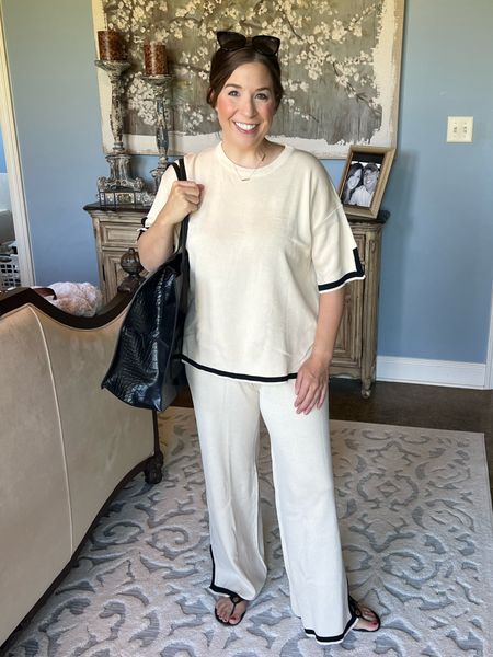 Road trip ready with this super soft and comfy 2 piece set from Amazon. It comes in several color options. I paired it with my Biess travel bag and Tory Burch sandals  

#LTKFindsUnder50 #LTKStyleTip #LTKTravel