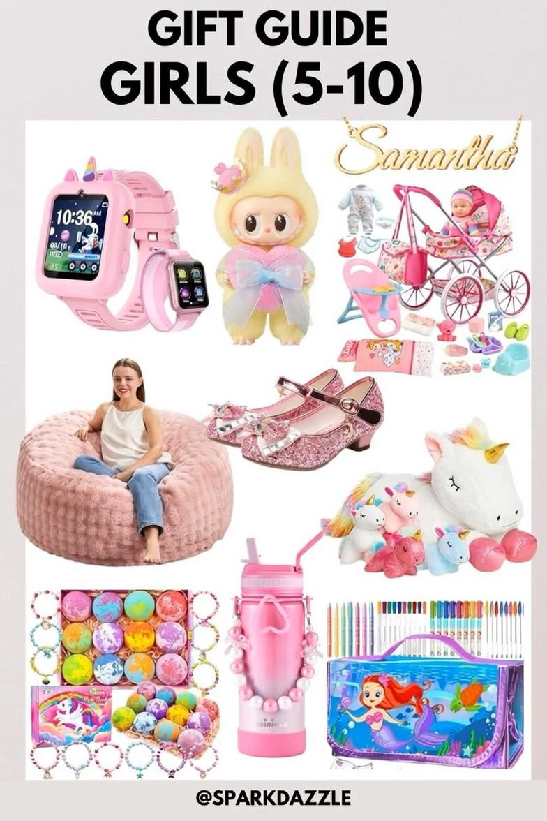 Looking for the perfect birthday present for a little girl? These adorable gift ideas include sparkly shoes, fun toys, cute accessories, and creative activities that girls love. From glitter headbands and doll strollers to gymnastics toys and colorful bath bombs, these gifts are perfect for birthdays, holidays, or special surprises. Save this list for the cutest girl gift inspiration! #littlegirlgifts #birthdaygiftideas #girlygifts #giftideasforgirls #kidsgiftideas #birthdaypresents #momlife #girlythings #sparklygifts #pinkstyle #giftguide #pinterestkids #cutegiftideas #sparkdazzle #ad #affiliate 

 