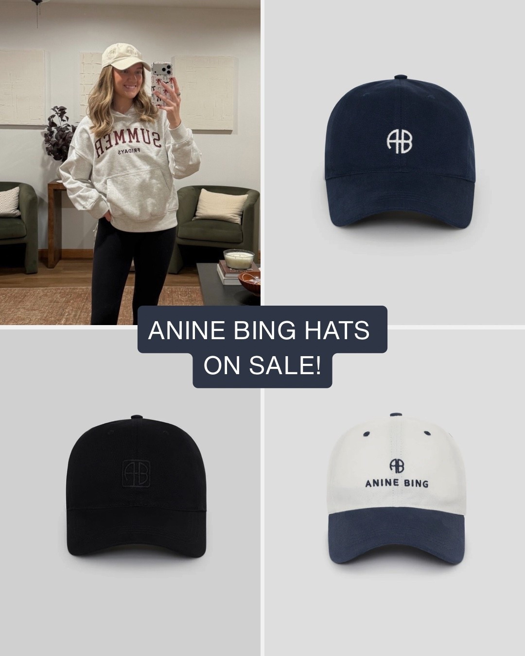 A few colors of the Anine Bing hats are on sale! 

Hats, baseball caps, women’s hat

#LTKSaleAlert #LTKFindsUnder50
