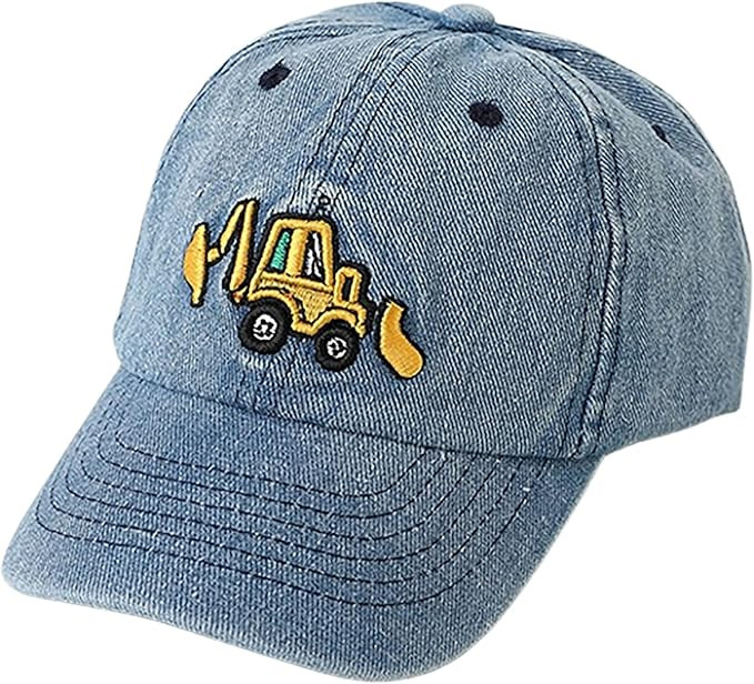 Excavator Toddler Baseball Hat, Embroidery Adjustable Kids Baseball Boys Cap Big Brother Present ... | Amazon (US)