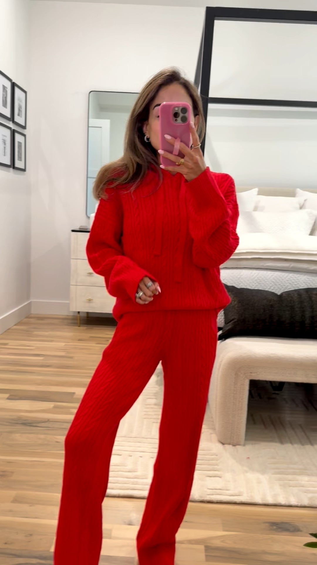 The perfect holiday lounge set that looks pur together. Thanksgiving outfit idea, Christmas outfit. Love the cable knit wearing size xs    

#LTKFindsUnder50 #LTKPetite #LTKHoliday