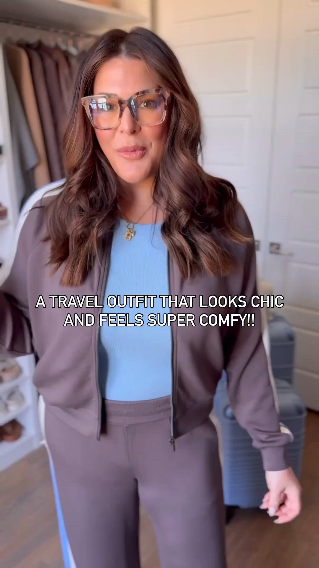 POV: you finally found the elevated travel outfit that’s actually comfy ✈️🤎 Jacket: XL Tee: Large Pants: Large This elevated matching set is giving effortless rich mom airport style while still feeling like pajamas 😂 The wide leg pants are SO flattering, the fit is insanely comfortable, and it’s the perfect neutral lounge set for travel days, errands, coffee runs, or everyday casual chic outfits. If you’ve been looking for: • Amazon fashion finds • matching lounge sets • elevated casual outfits • airport outfit ideas • comfy travel clothes • rich mom aesthetic outfits …this one is GOOD 👏🏼 Linked everything in my storefront before sizes sell out!

#LTKootd