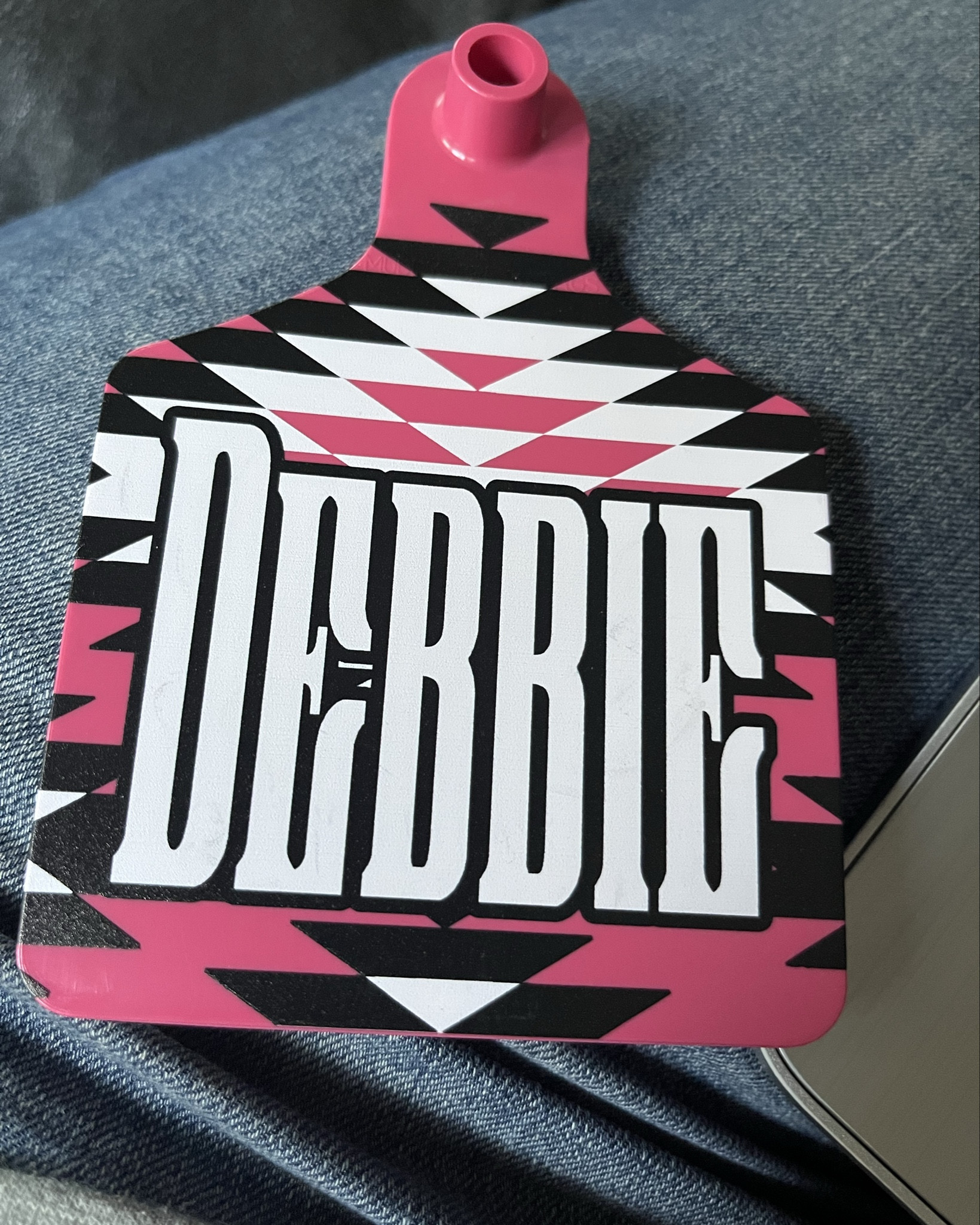 Custom cow ear tag for easy identification—durable, functional, and made to fit your farm.  We love over the top so these tags are for us! ❤️💙

#LTKdayinmylife