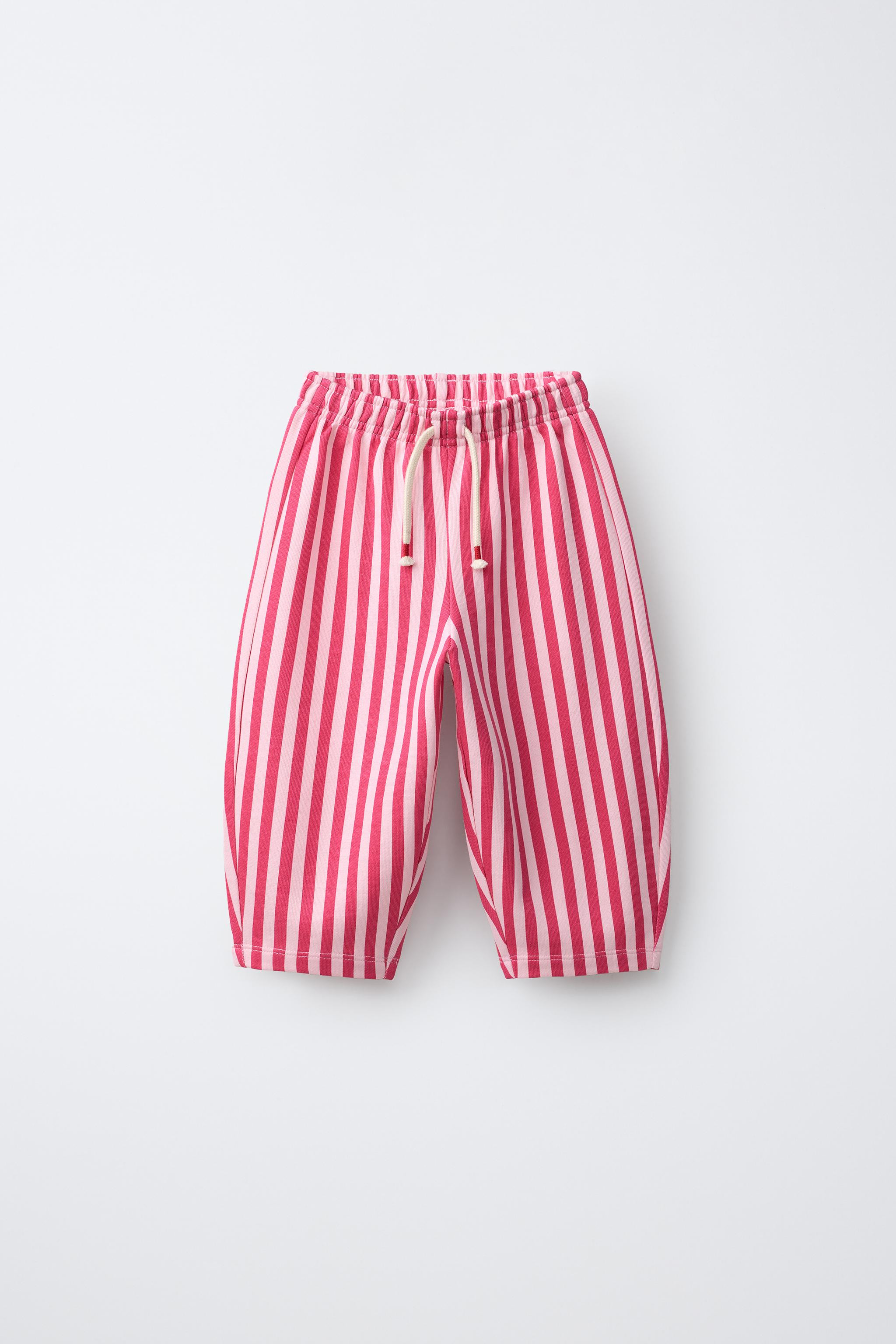 STRIPED BARREL PANTS | Zara US