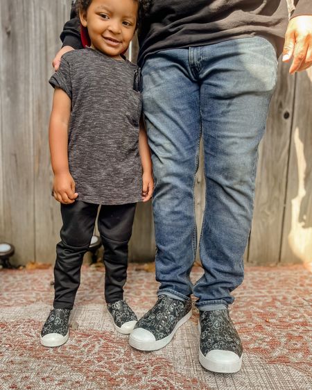 Daddy + Me 👟✌🏽🖤

These Disney X Native shoes are so perfect for everyday and the parks! My crew wears them all the time. This black print goes with everything. If you are new to @nativeshoes they don't do half sizing. DJ wears 10.5 and he ordered a 11 and Levi is usually a 8/9 so he's wearing a 9. 

#ltku #daddyandme #nativeshoes

#LTKshoecrush #LTKkids #LTKfamily