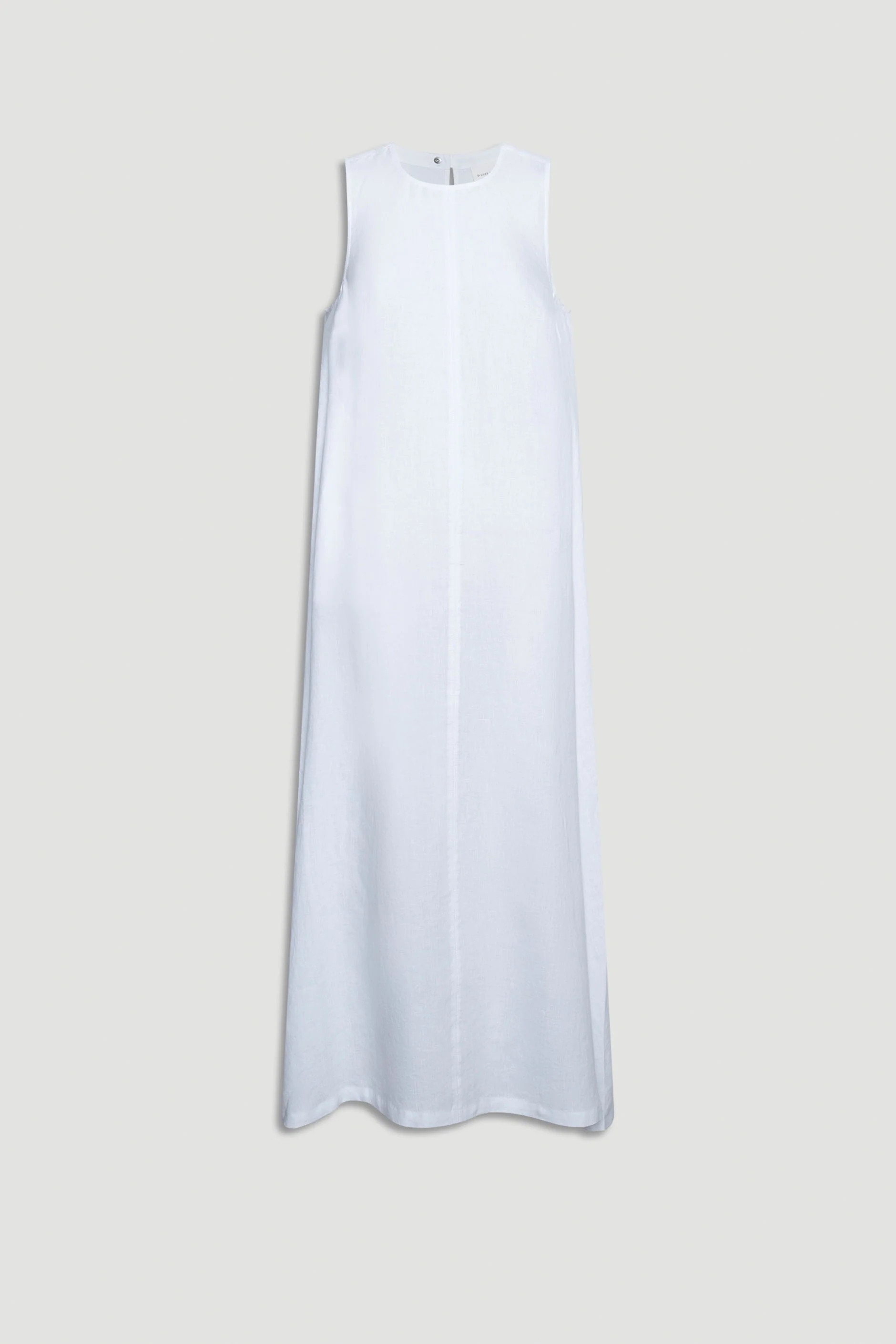 D-Luxe Linen Maxi Dress - Bright White | DECJUBA