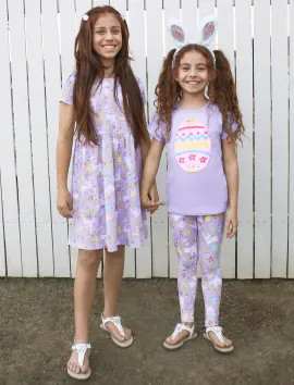 Girls Easter Flip Sequin High-Low Top - petal purple | The Children's Place