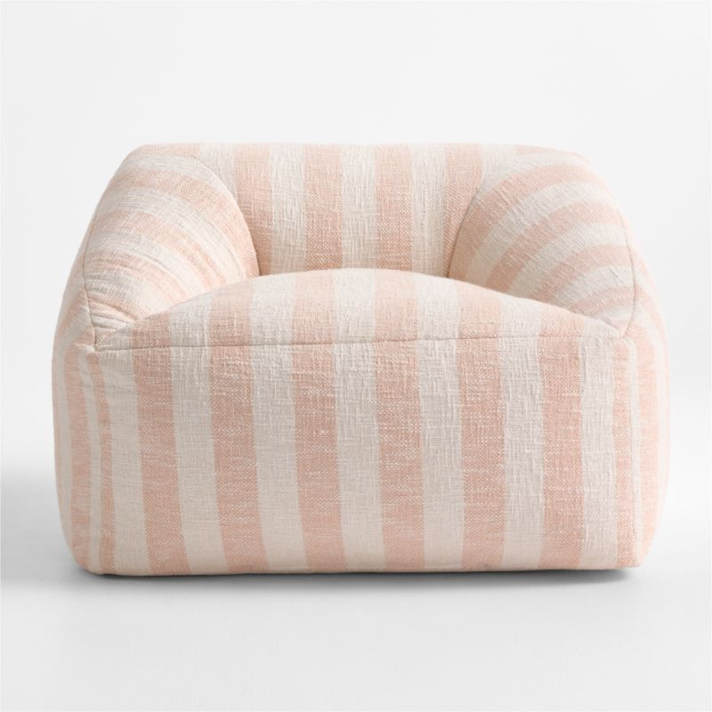Elegant Pink Striped Kids Lounge Chair + Reviews | Crate & Kids | Crate & Barrel