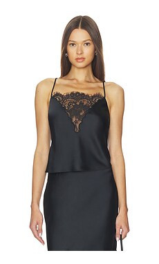 LoveShackFancy Constantina Top in Black from Revolve.com | Revolve Clothing (Global)