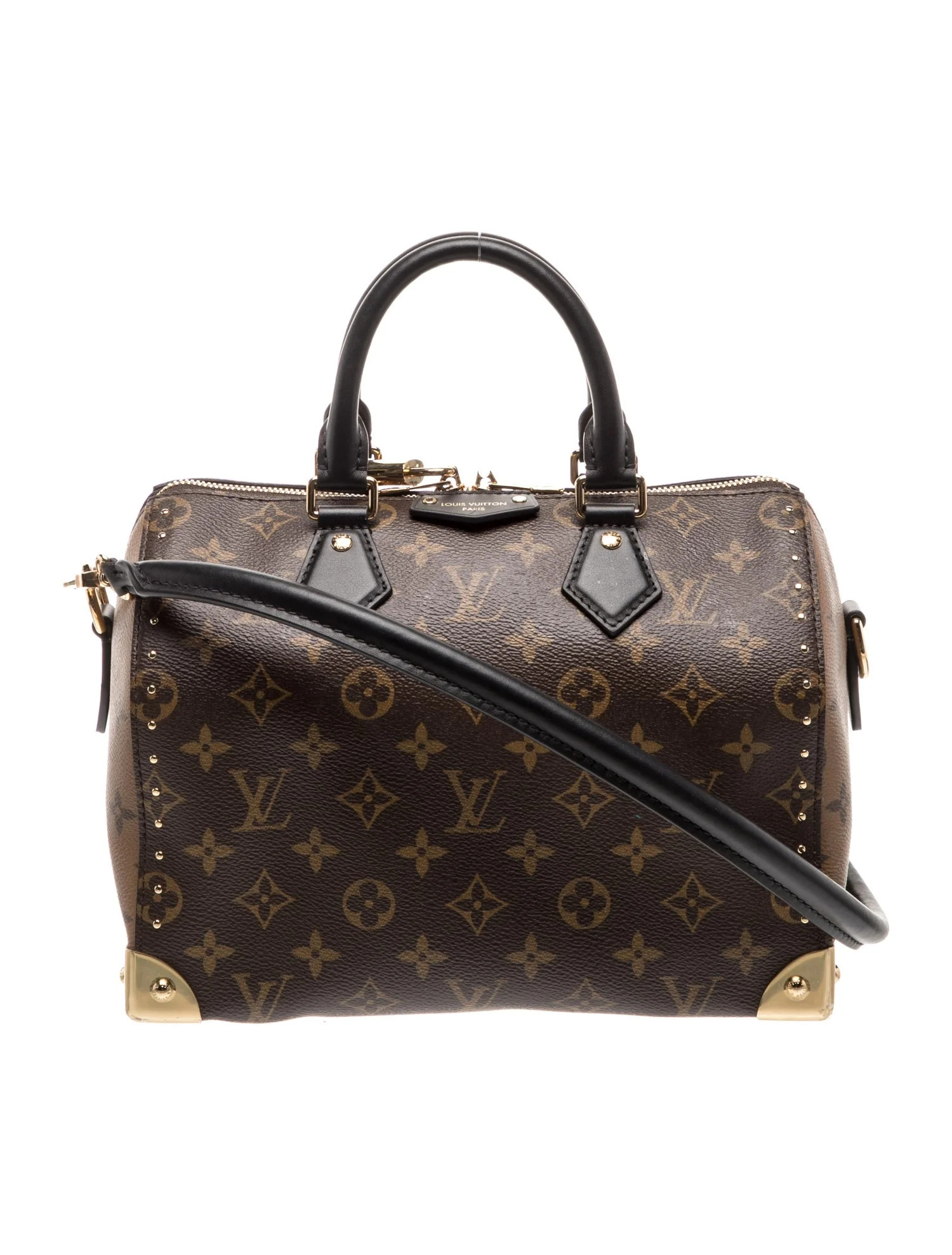 Louis Vuitton LV Monogram Speedy Trunk 25 - Brown Handle Bags, Handbags - LOU1252816 | The RealRe... | The RealReal