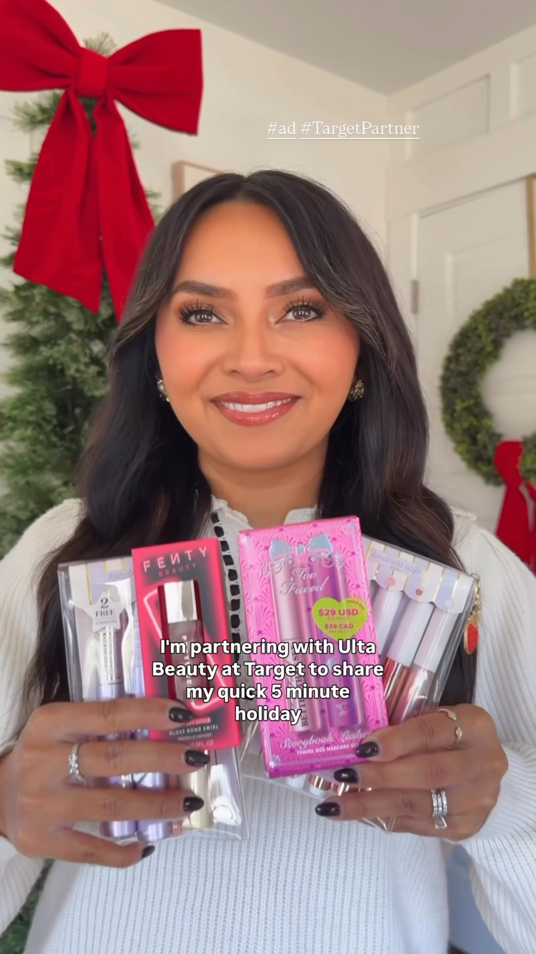 Five minute holiday glam! For me it’s all about lashes that pop and lips that are ready for all the festive fun! I found the best gift sets at Ulta Beauty at Target - so I can keep a few things for myself and gift the rest - all of our favorite brands included!


@Target @ultabeauty #ad #TargetPartner #target #targetstyle #ultabeautyattarget #ultabeauty
@shop.ltk


#LTKHoliday #LTKBeauty #LTKGiftGuide