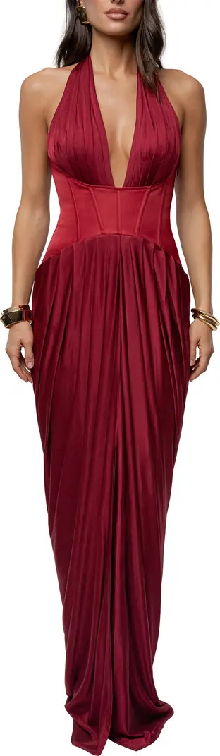 Drape & Destiny Halter Dress | Nordstrom