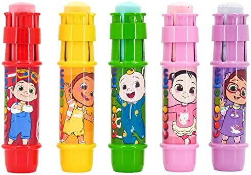 Sunny Days Entertainment CoComelon Jumbo Chalk Holders | 5 Chalk Sticks with Holders for Kids, (3... | Amazon (US)