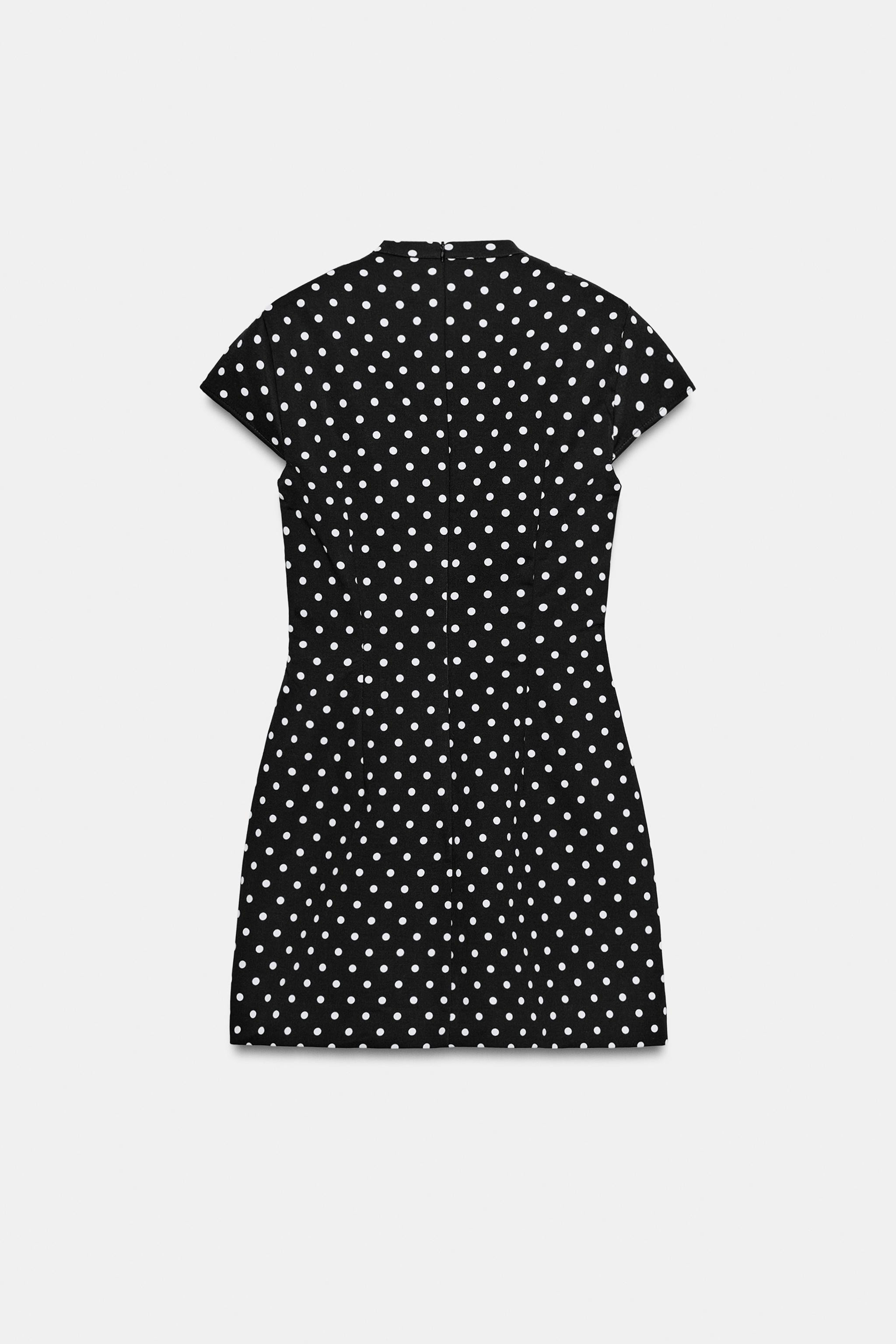 SHORT TIED POLKA DOT DRESS | Zara US