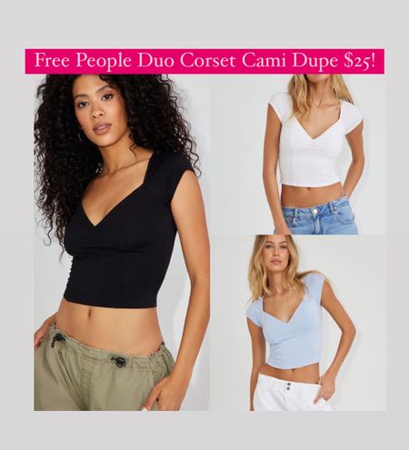 Free people duo corset cami dupe not amazon! Better quality than amazon! 

#LTKunder50 #LTKFind #LTKstyletip